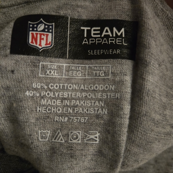 NFL Baltimore Ravens Team Apparel Gray Henley Shirt XXL - Picture 5 of 7